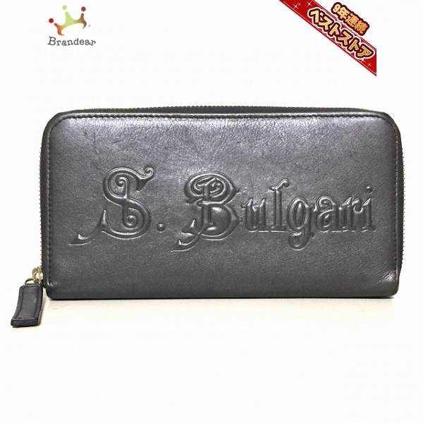 ☆レア☆ソティリオ・ブルガリ ラウンド 長財布 ブルガリ BVLGARI 長財布 ソティリオブルガリ ソティリオ レザー