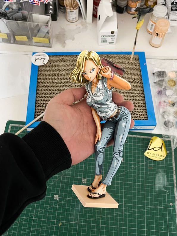 ドラゴンボール フィギュア GLITTER&GLAMOURS 人造人間18号 リペイント