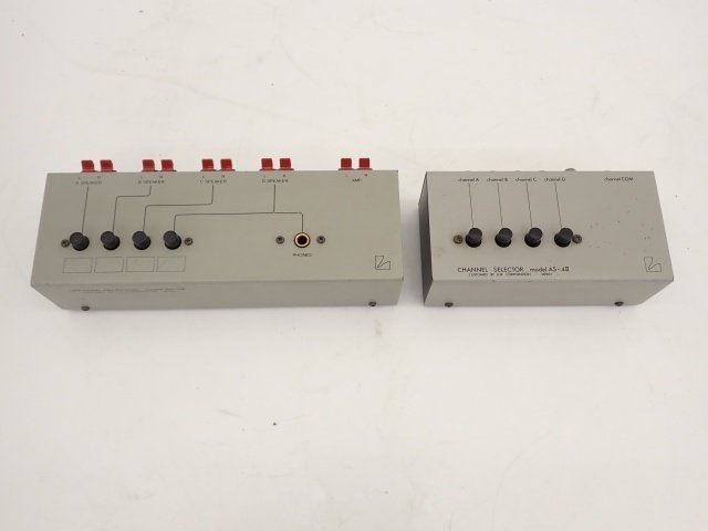 LUXMAN ラックスマン スピーカーセレクター AS-5III ラインセレクター AS-4II セット ∽ 69595-4