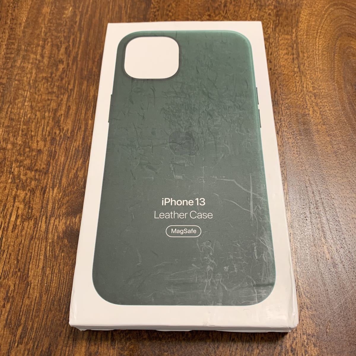 iphone レザー ケース 純正 経年 グリーン 新品 純正 iPhone 13 mini