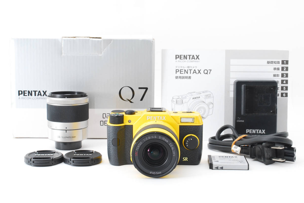 PENTAX ペンタックス PENTAX Q7 レンズキット イエロー 元箱付き #3770