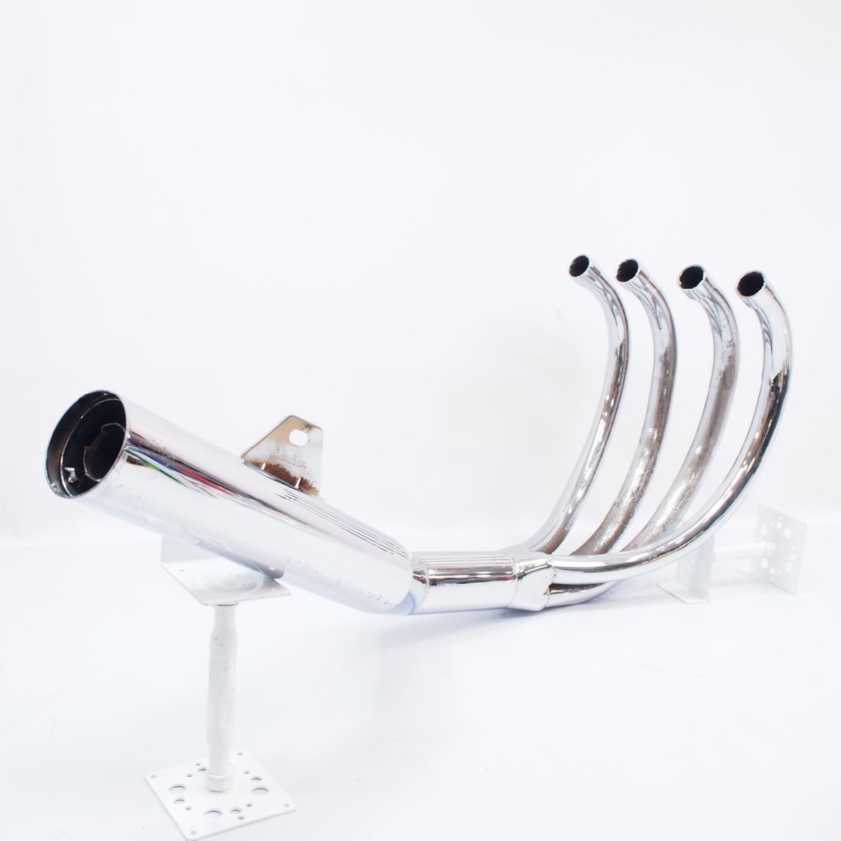 ゼファー400χ ZR400C ZR400GマッドマックスMADMAXメッキ ショート管