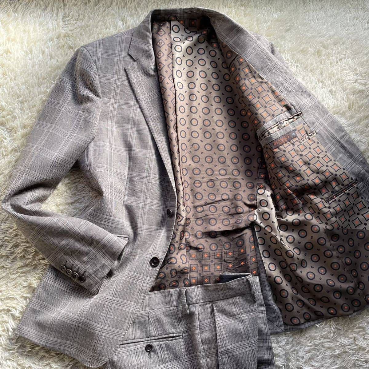 極美品】希少Lサイズ!! エトロ セットアップ ETRO スーツ シングル 