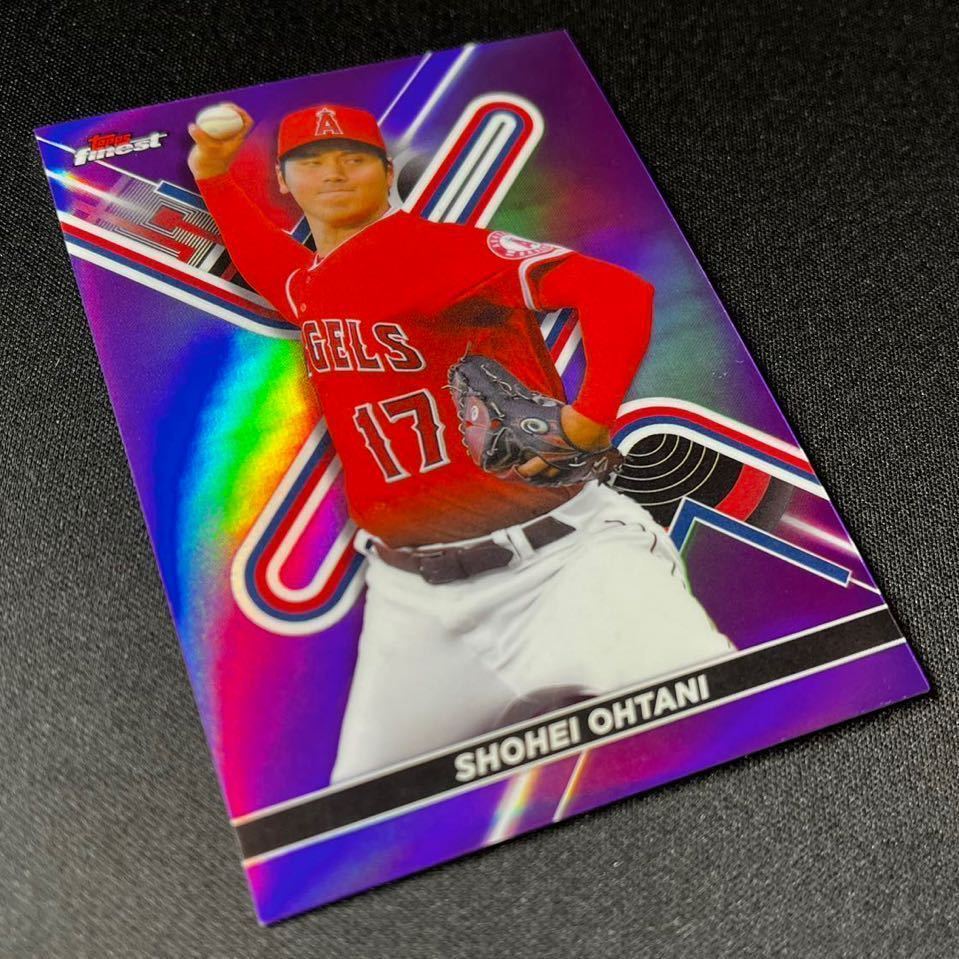 最新 250枚限定 2022 Topps Finest 大谷翔平 No.28 パープルリフ