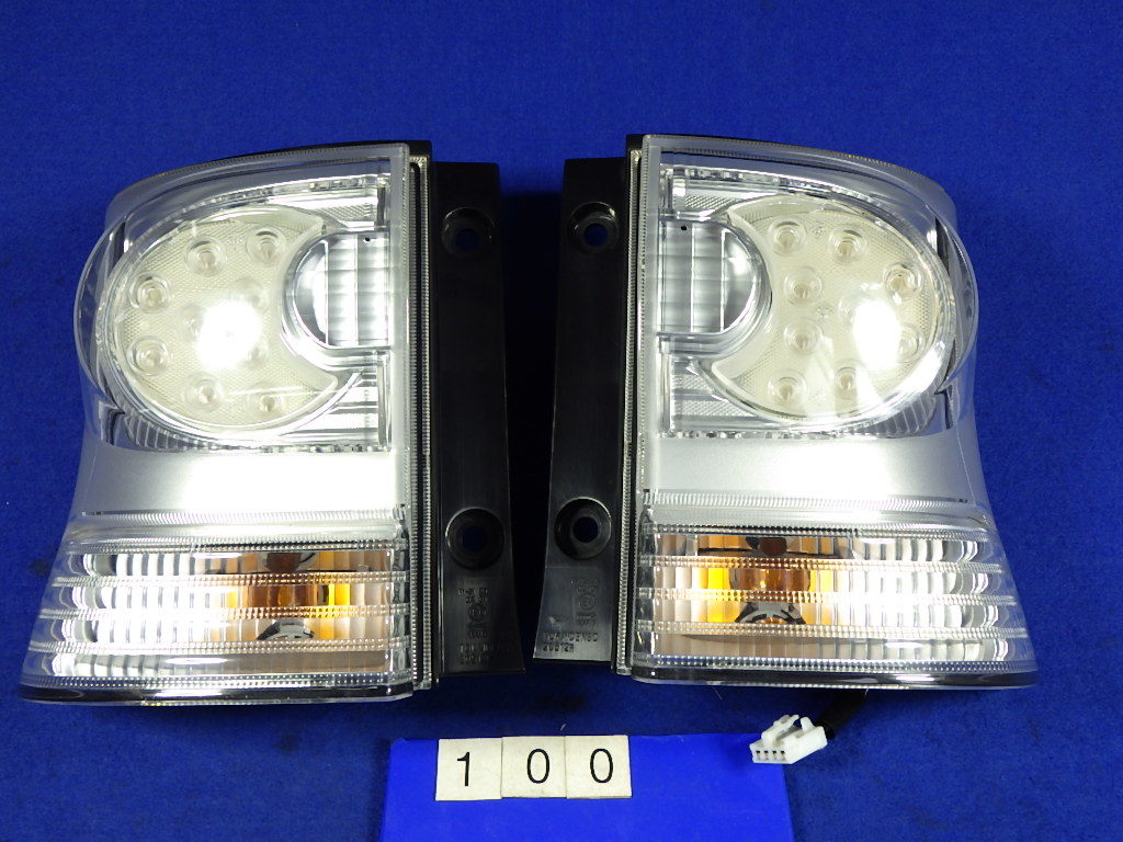 良品 割れ無 点灯OK L375S 後期 タント カスタム 純正 LED
