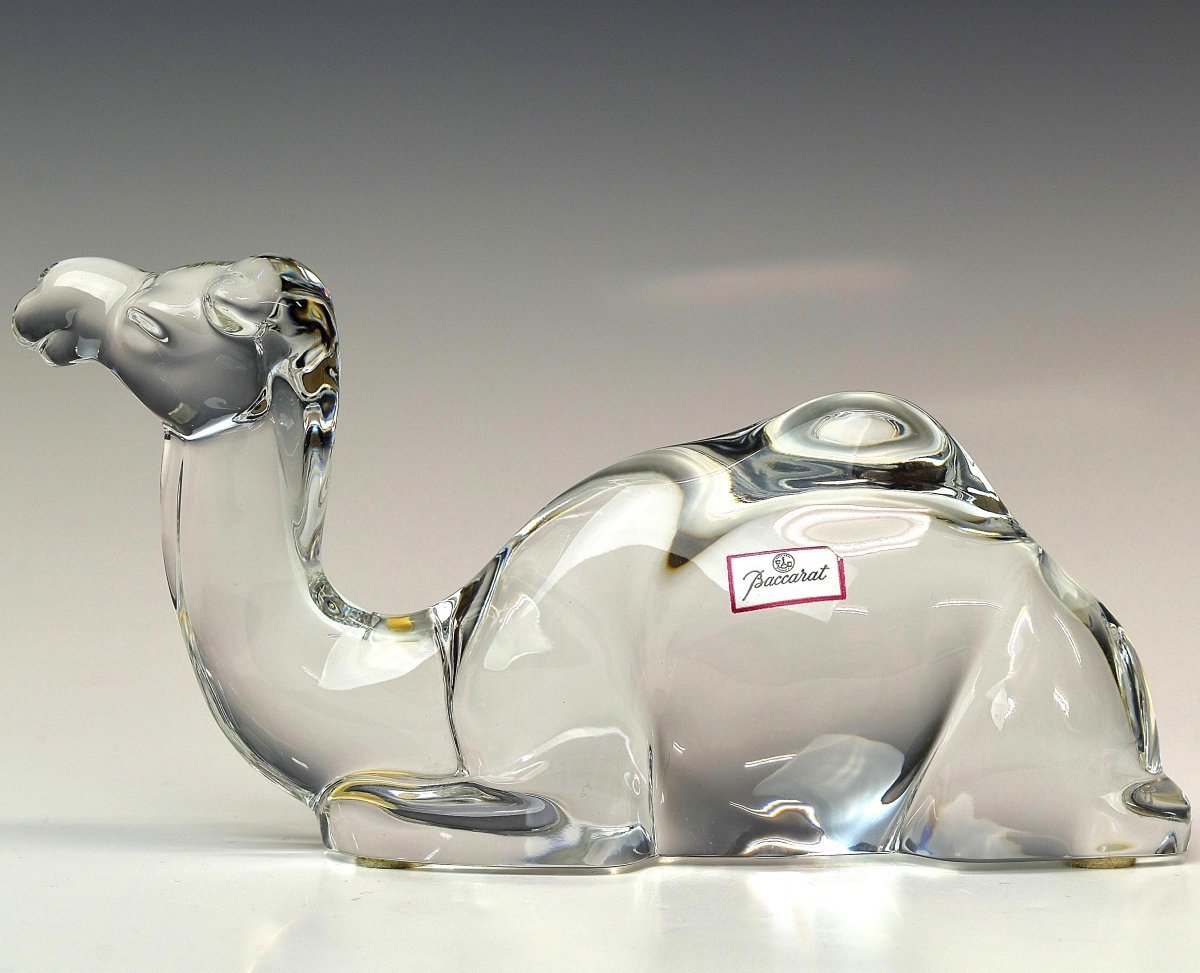 バカラ　クリスタルガラス置物　キャメル Baccarat クリスタルガラス バカラ 干支 羊 Baccarat クリスタルガラス
