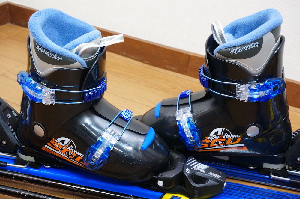 118cm 靴23cm XERES 子供用カービングスキーセット 中古 (120)