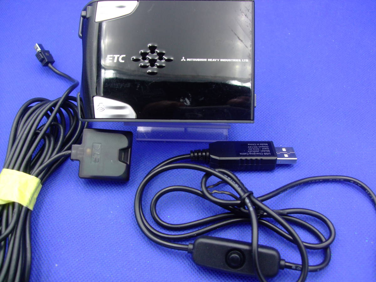 圭*様 軽登録・バイク仕様時ゲート軽二表示 ETC 車載器　モバイルバッテリー USB配線付(スイッチ付)モバイルバッテリー対応バイクにも ETCアンテナ