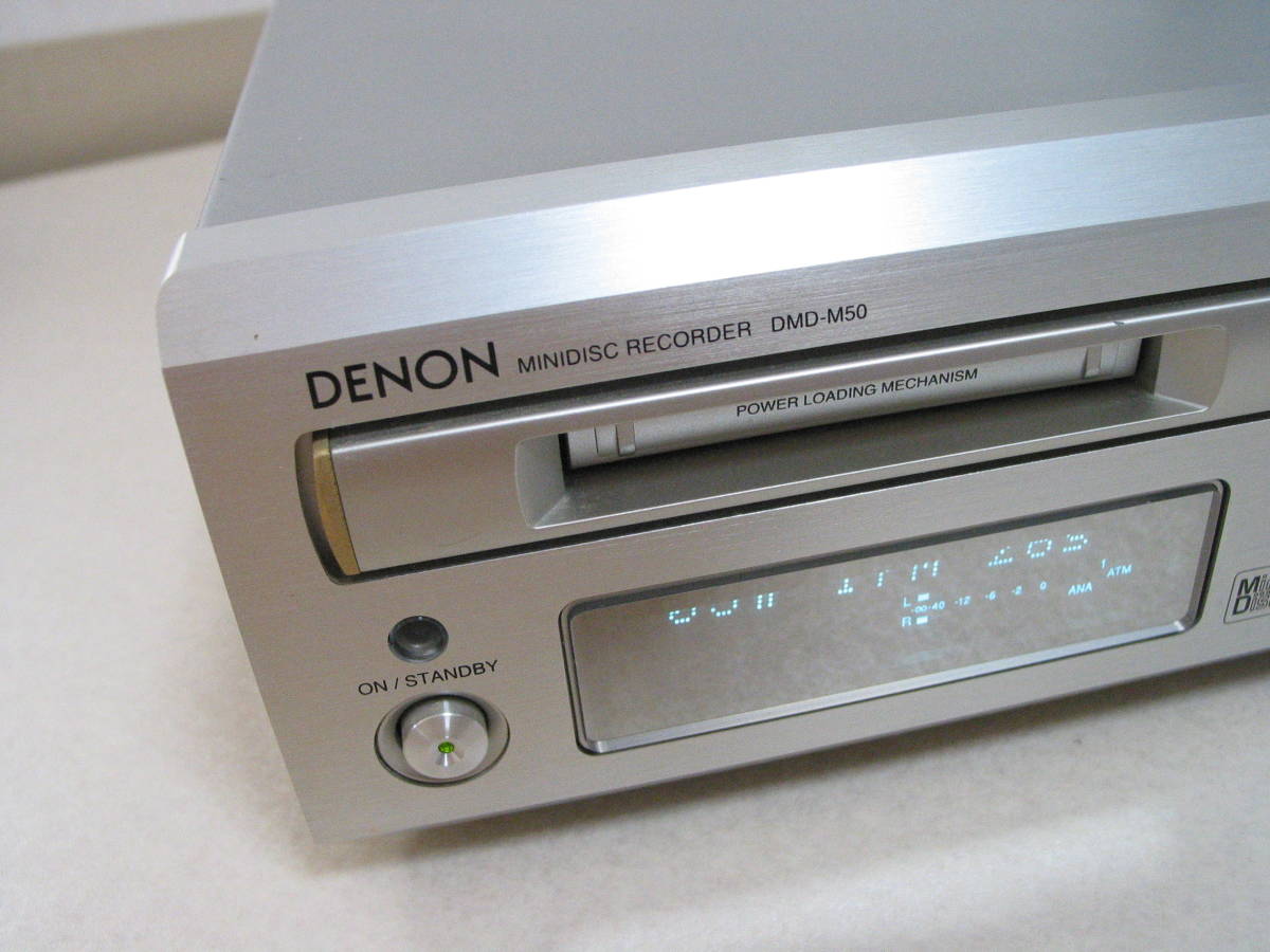 DENON DMD-M50 MDデッキ　MDプレイヤー/レコーダー 完動品 □ DENON DMD-M50 MDデッキ DENON DMD-M50 MDデッキ DMD-201SA 除菌