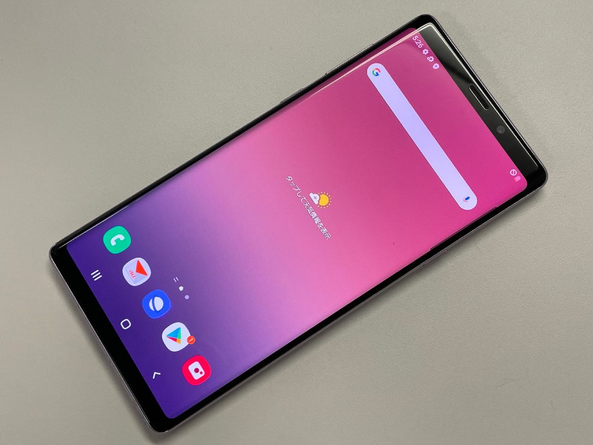 au SAMSUNG GALAXY Note9 SCV40 ミッドナイトブラック SIMロック解除済