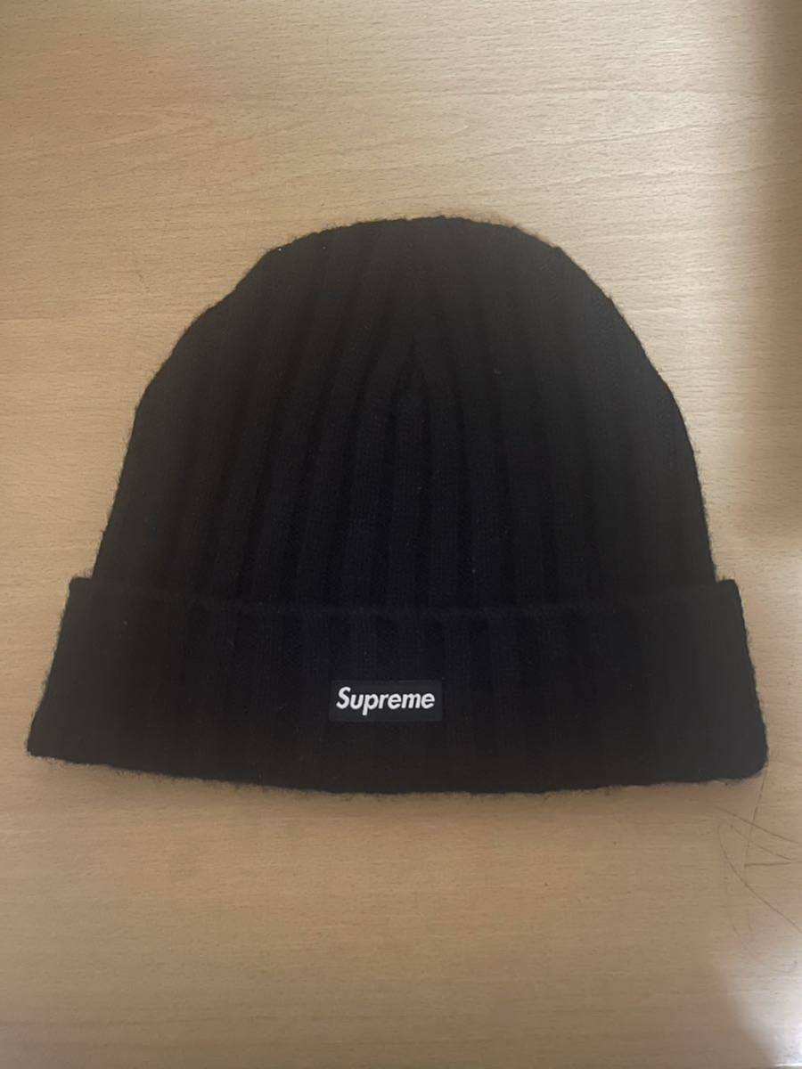 Supreme ビーニー　ニットキャップ　ニット帽 黒 シュプリーム　カシミア