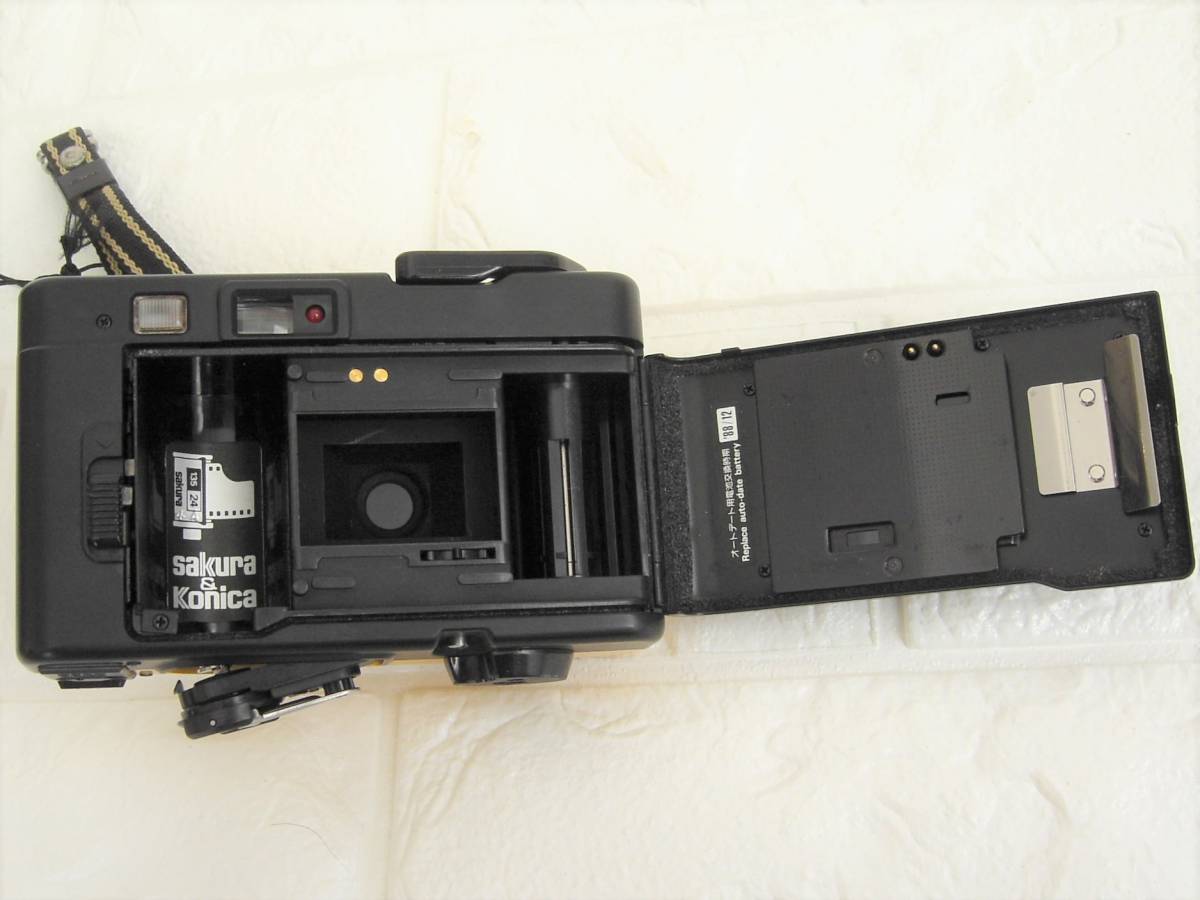 ◇KONICA コニカ EFJ イエロー AUTO DATE コンパクトカメラ 昭和