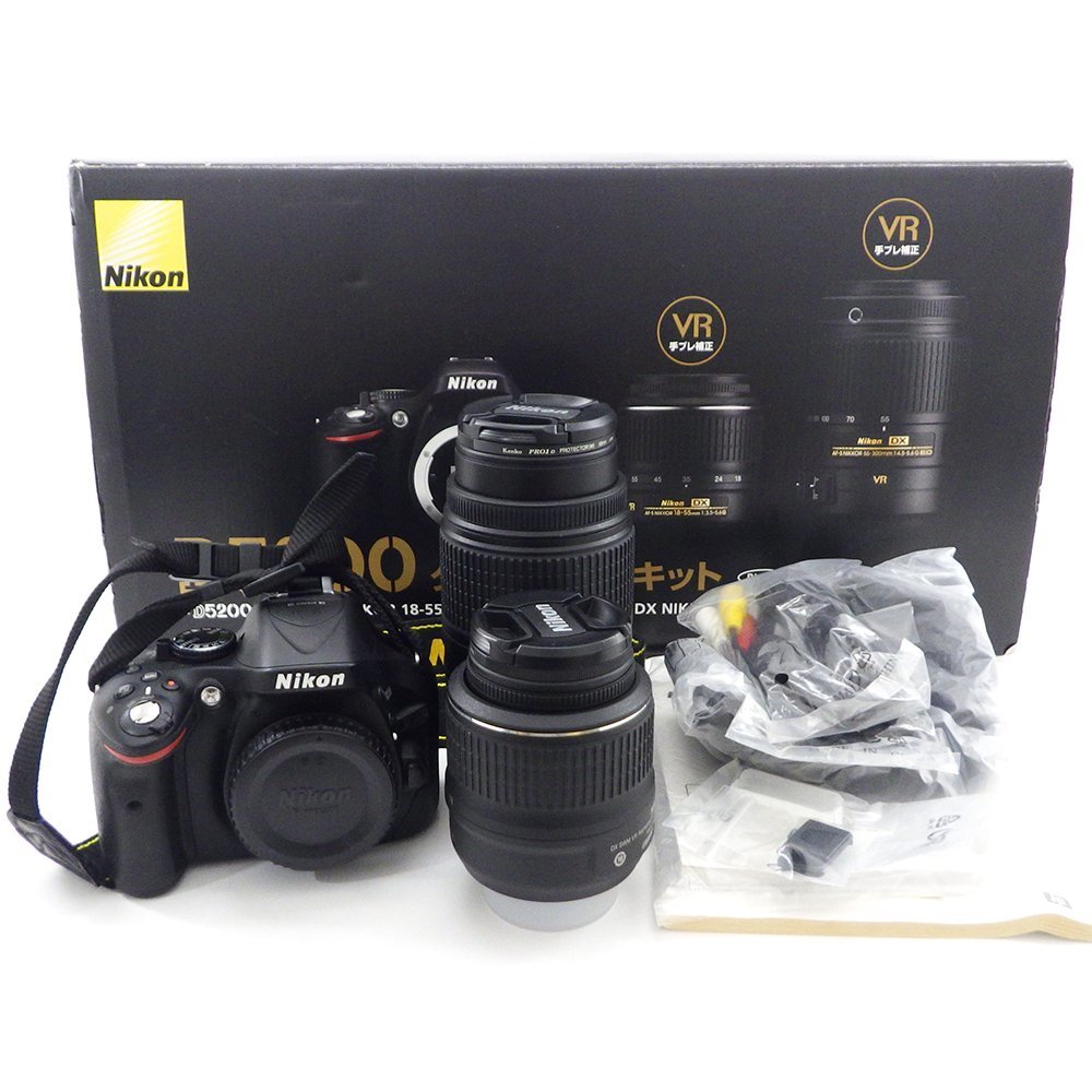D5200 Nikon ダブルズームキット トリプルレンズキット ⭐美品 D5200 Nikon ダブルズームキット トリプルレンズキット ⭐美品