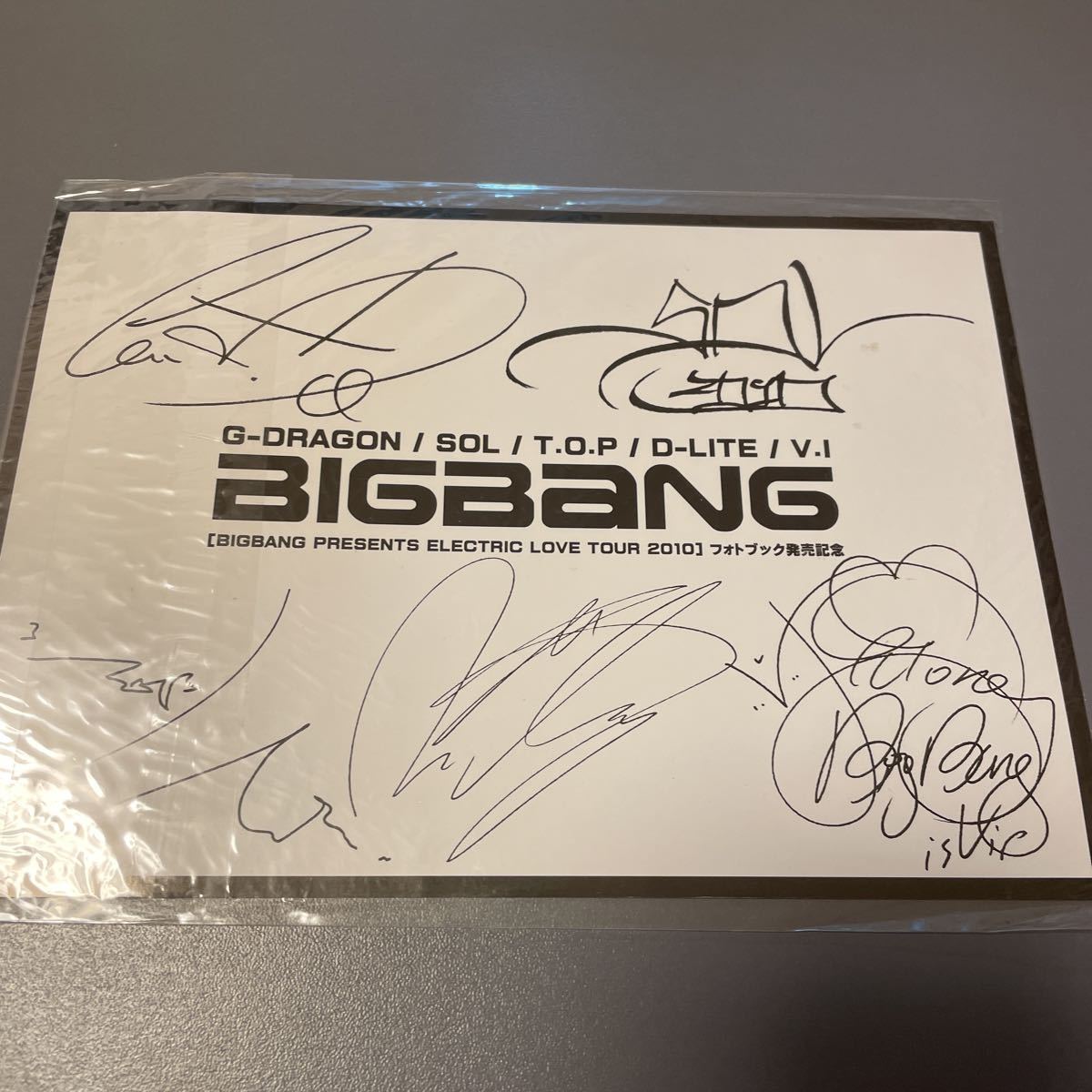 BIGBANG フォトブック発売記念ステッカー 2010 ノート ビッグバン G 