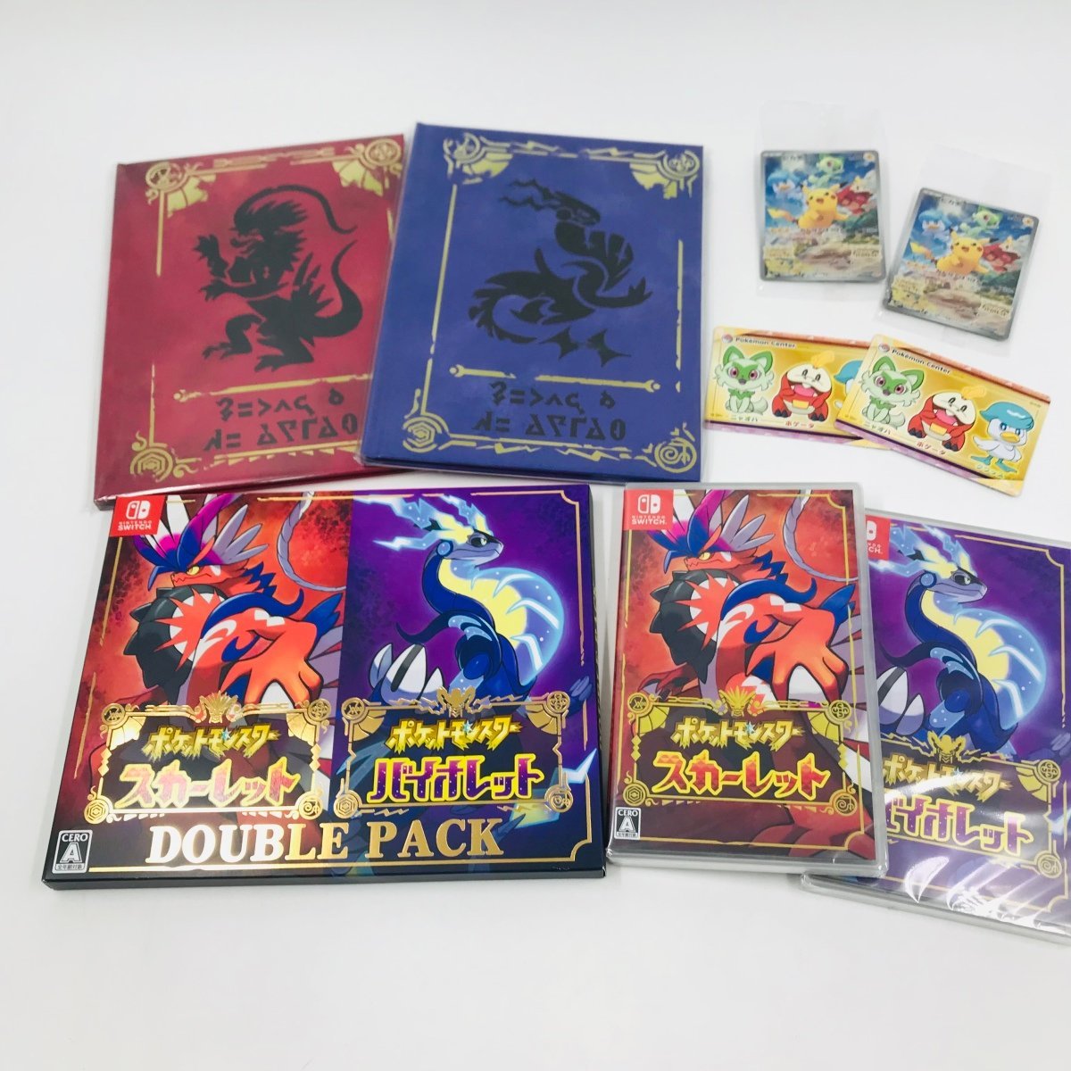 ポケモン スカーレット・バイオレット ダブルパック　カード•ブック未開封 ソフト未開封 ポケットモンスター スカーレット・バイオレットダブル
