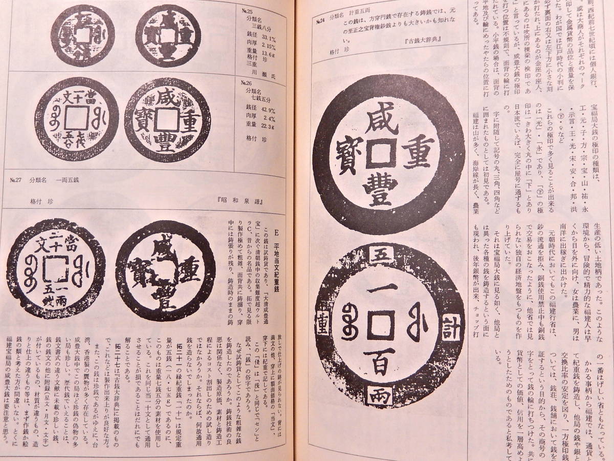 咸豊重宝 当十・当五十・当百 | 新岐阜切手古銭商会 咸 豊 重 寶 背 当