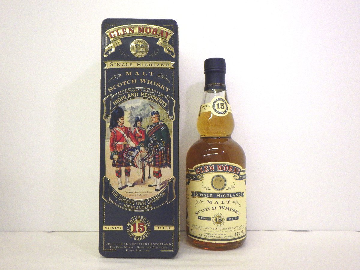 同梱OK商品】GLEN MORAY 15年 グレンマレイ スコッチウイスキー 750ml