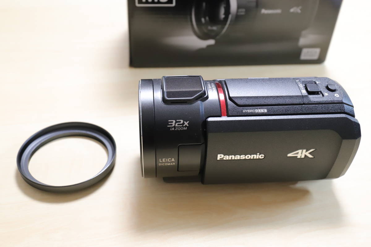【送料無料】新品同様 傷なし Panasonic HC-VX2MS デジタル4Kビデオカメラ ビデオカメラ ブラック HC-VX2MS-K