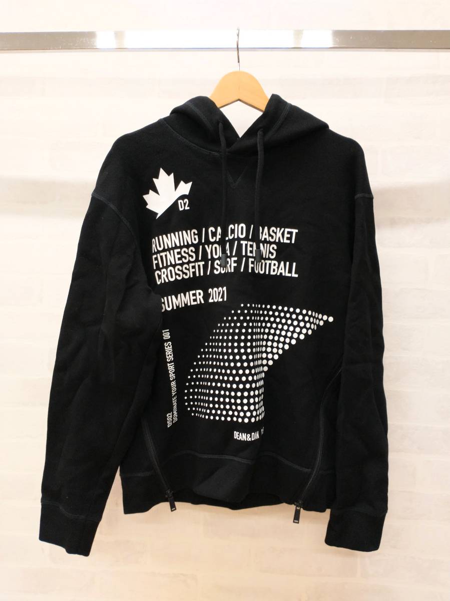 ★【DSQUARED2】ディースクエアード BLACK トップス メンズ S74GU0486S23326 パーカー