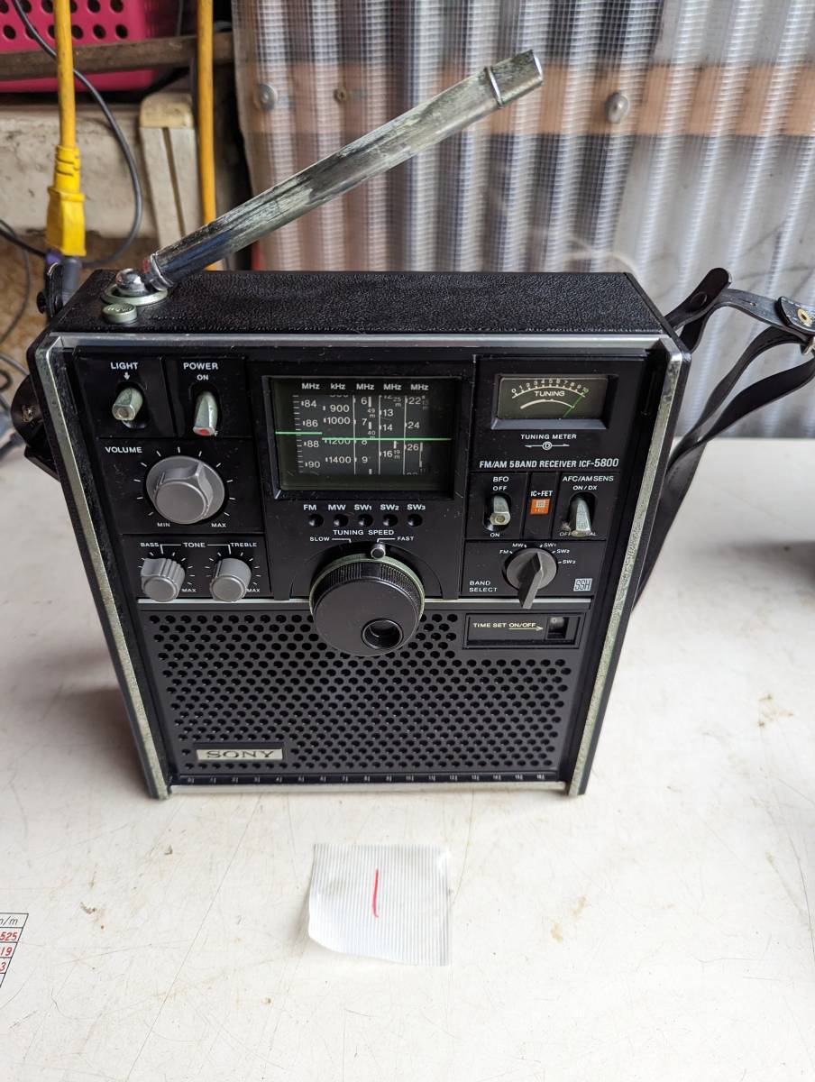 ①☆S:SONY ソニー スカイセンサー ICF-5800 BCLラジオ ジャンク品 ICF