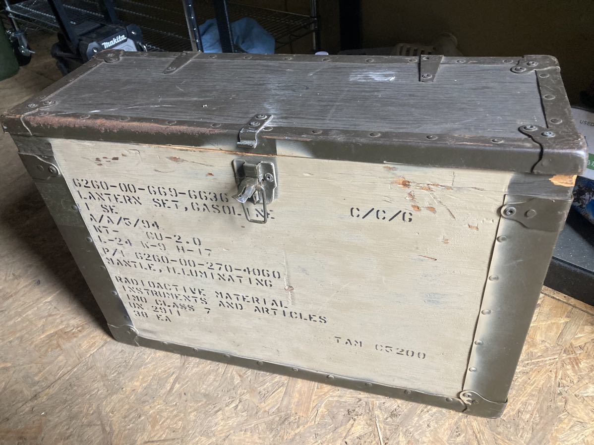 米軍 ミリタリー ランタンケース 箱 SMP ミリタリーランタン SMP