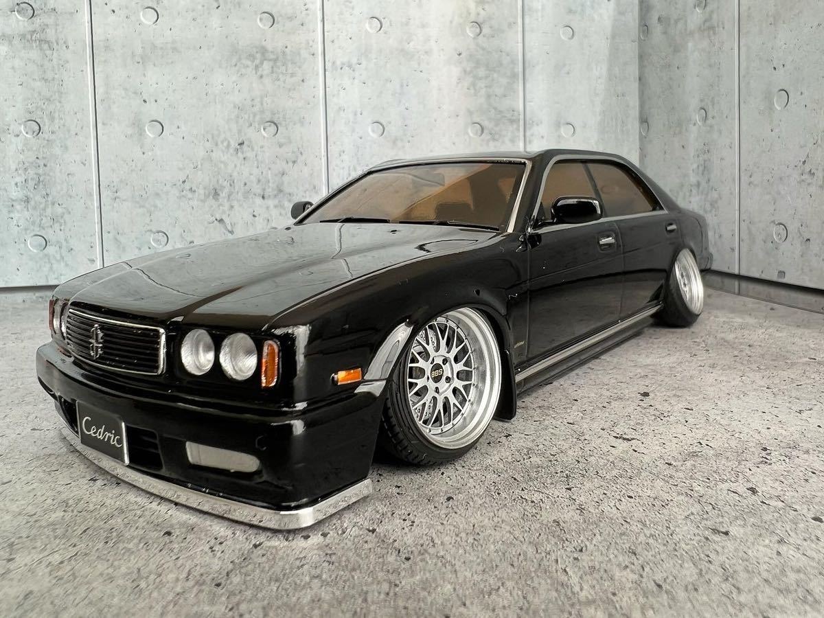 1/24 アオシマ 日産 Y32セドリック グロリア BBS VIPCAR 当時仕様 車高 