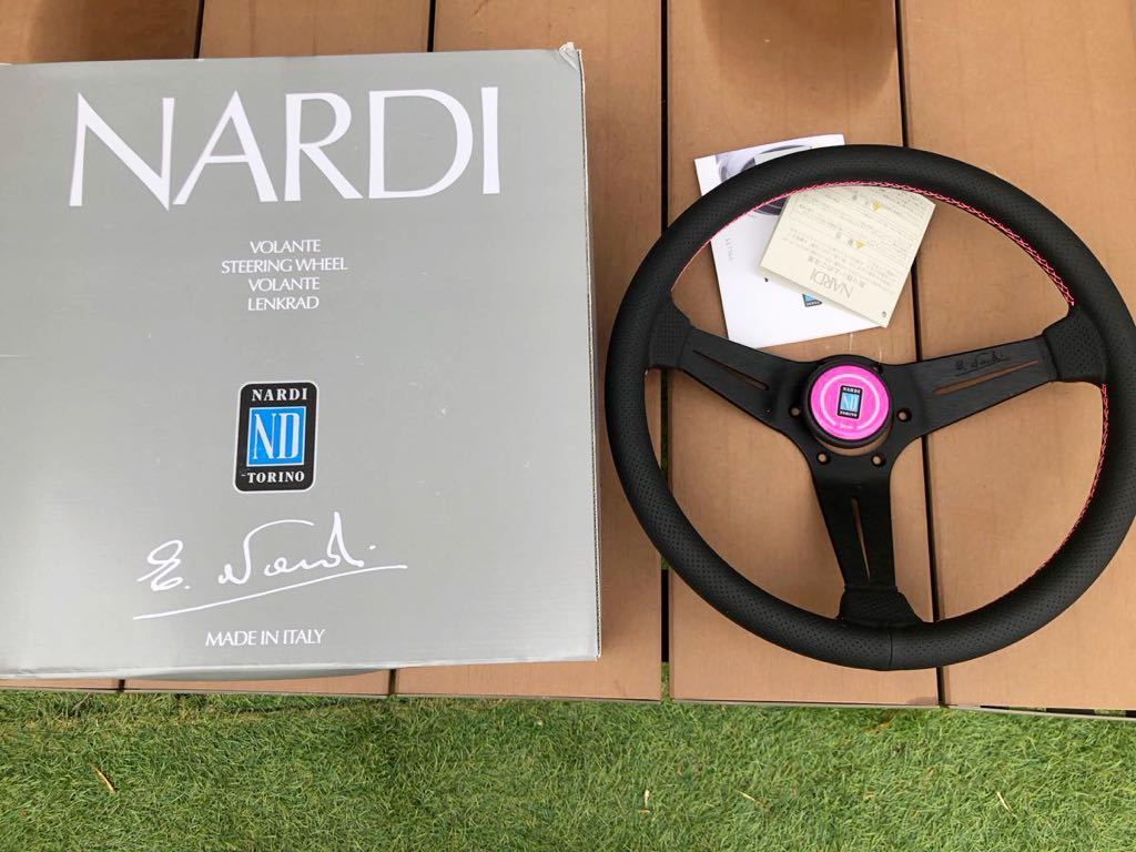 正規品 FET 限定 NARDI ナルディ ピンク ラリー ステアリング 新モデル 