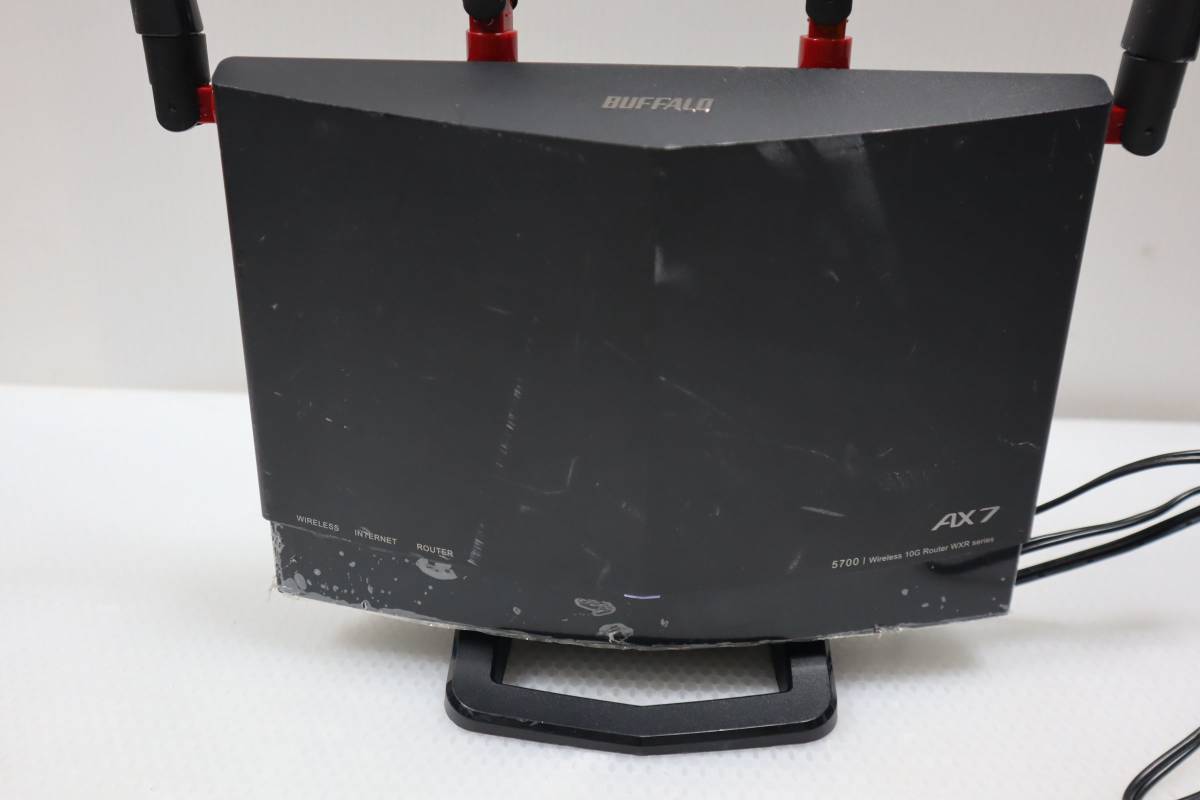 【美品】BUFFALO WXR-5700AX7P/N無線LANルーター CB9259 h BUFFALO WXR-5700AX7S/D バッファロー無線LAN親機 Wi-Fi