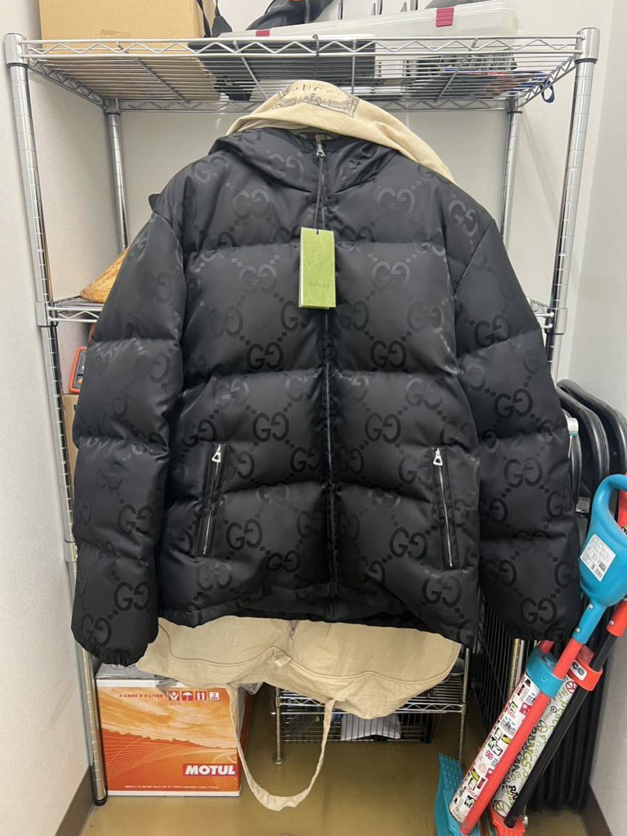 GUCCI ダウンジャケット ジャンボGGキャンバスジャケット