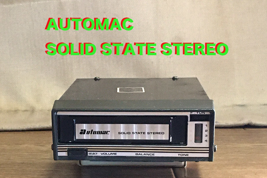 ◇8トラック・デッキ(8トラ)◇AUTOMAC SOLID STATE STEREO 超小型カー 