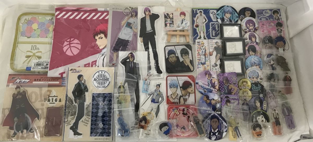 C99】グッズ 黒子のバスケ 黒バス 10周年 アクスタ 缶バッジ他まとめ 