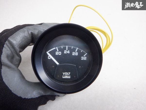未使用品 LAMCO ラムコ スーパーレーシング SRS-09 電圧計 追加メーター 24V 可動線輪型 SRVOL-024 即納 LAMCO SRS-09 ラムコ OIL 追加 50A