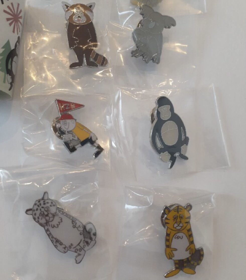花井祐介】東山動物園 ピンバッチ 10種セット 新品 / PIN PINS ピン