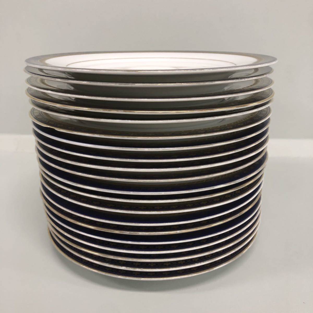 T□③ Noritake ノリタケ SICILIAN BLUE シシリアンブルー 1505 お皿