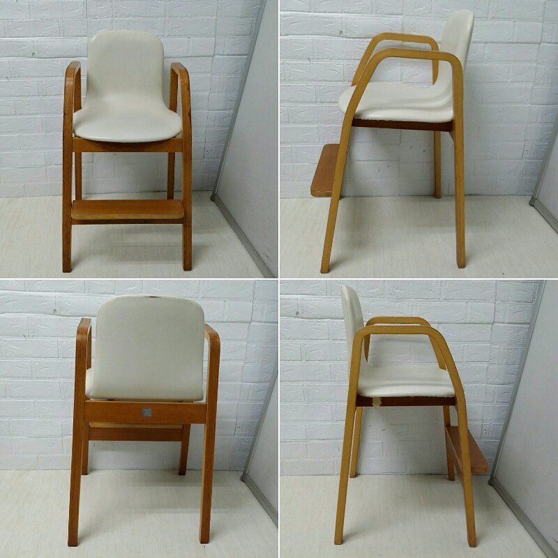 美品　天童木工　キッズチェア　プライムウッド　子供椅子　TENDO ベビーチェア 天童木工 TENDO キッズ ベビー チェア 子供 椅子 イス 高さ調節(天童
