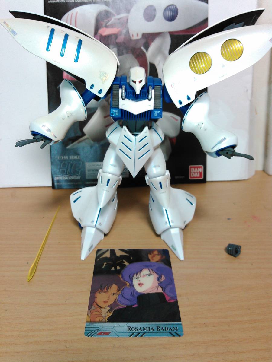 HGUC 1/144 AMX-004 キュベレイ REVIVE ロザミア専用カラー 塗装 完成 