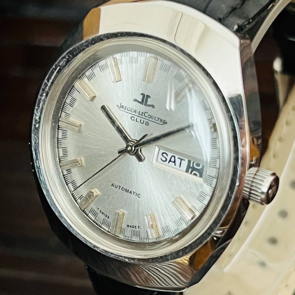 ☆動作良好 79 ジャガールクルト クラブ JAEGER LECOULTRE CLUB 