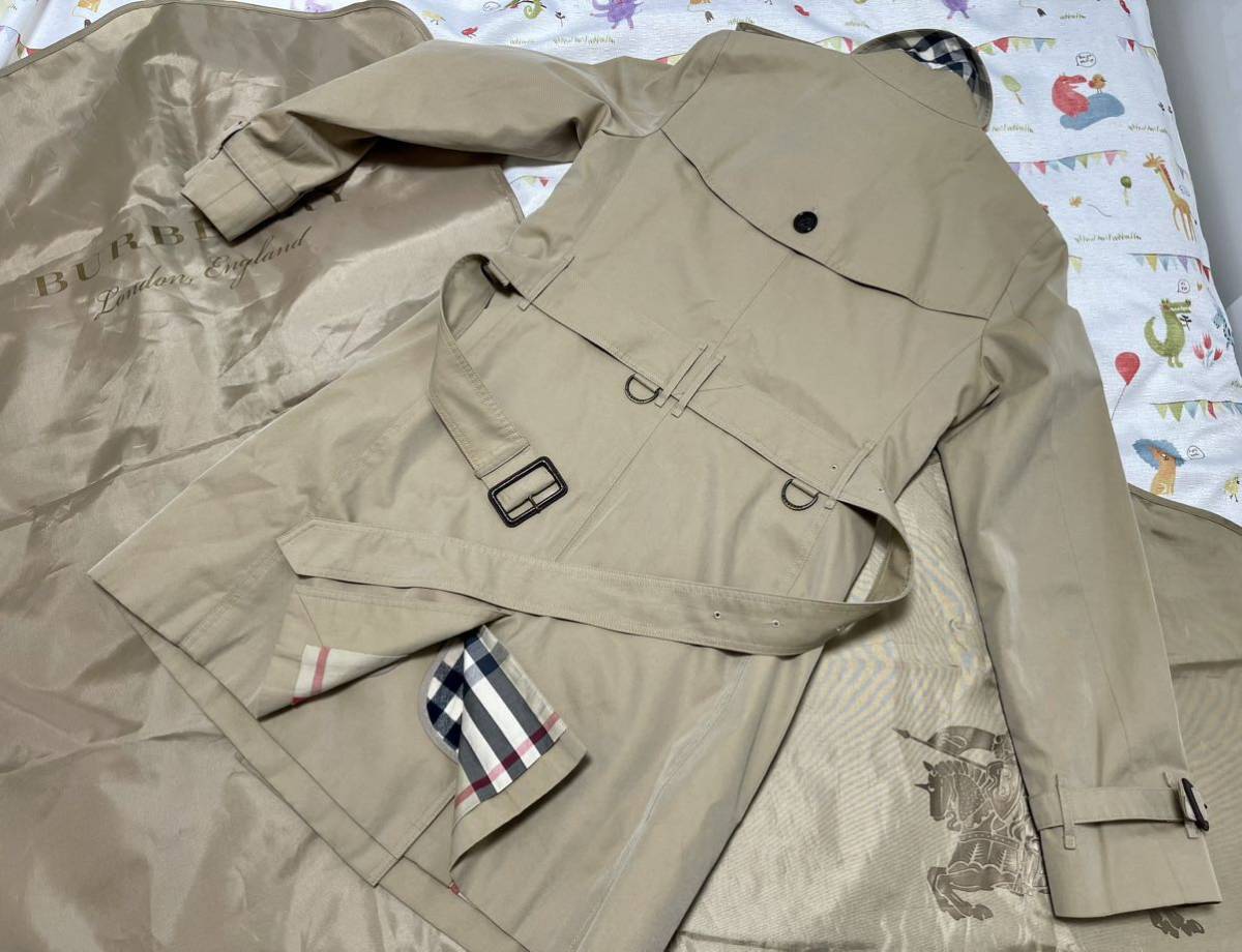 23万☆美品高年式光沢ハニーベージュ 38 M BURBERRYバーバリーロンドン 