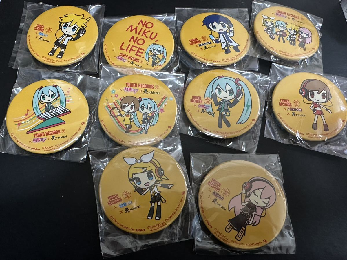 初音ミク TOWER RECORDS 缶バッジ セット tower records 初音ミク 限定缶バッジセット