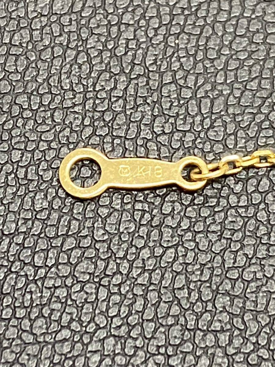 MIKIMOTO ミキモト パールネックレス 留具K18 4.03g メレダイヤ パール約6.8㎜×3個【美品】_5