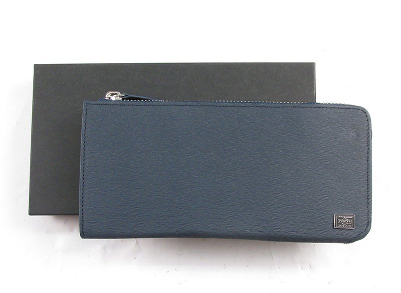 MYO14776 PORTER ポーター 052-02210 CURRENT カレント 長財布 L字 ファスナー ネイビー 未使用