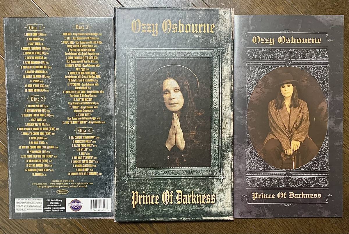 開封のみ OZZY osbourne レア音源入り 4枚組 CD box set prince of