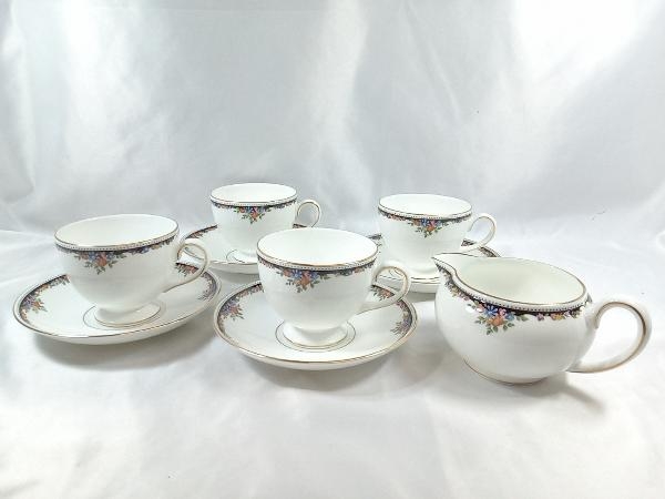 美品】ウェッジウッド オズボーン カップ＆ソーサー ＆プレート 4客 