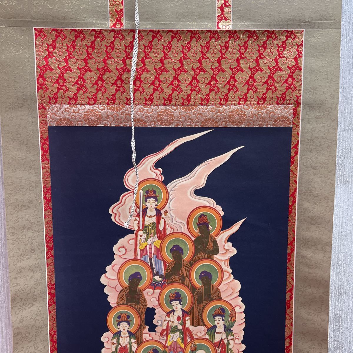 仏教美術 仏画 十三仏 掛け軸 佛 大師 5尺 不動明王(人物、菩薩)｜売買