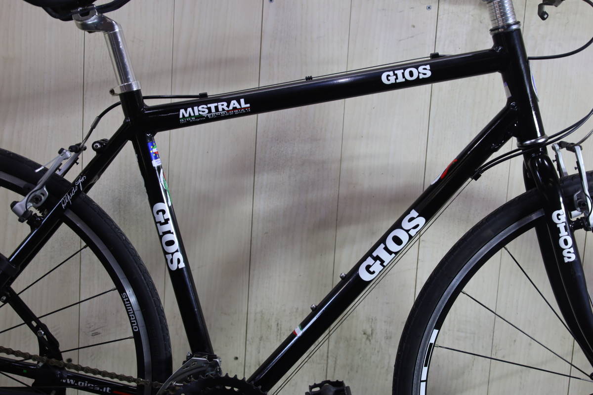 美品！GIOS MISTRAL 700C アルミ24速 480mm クロス シマノR500リム付き 