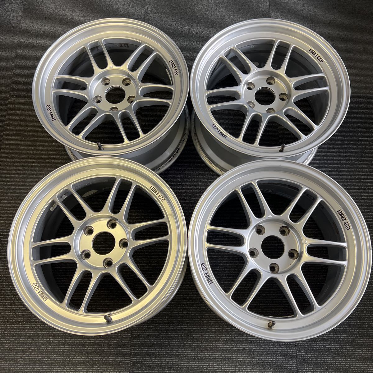 ENKEI RPF1 18インチ 9.5j＋38 114.3 5H 1本のみ リム傷有り 振れなし