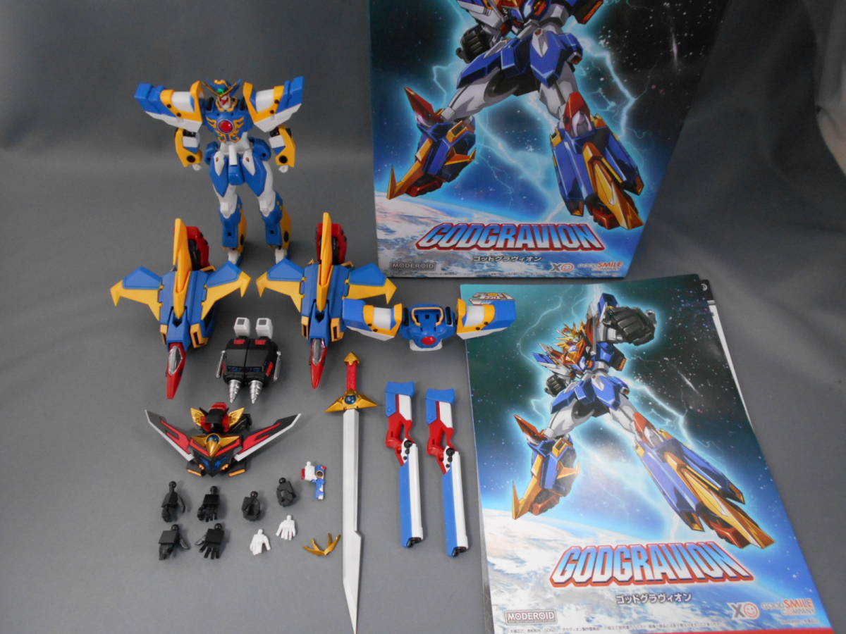 1円～ MODEROID 超重神グラヴィオン3種セット 塗装済み完成品 箱あり 