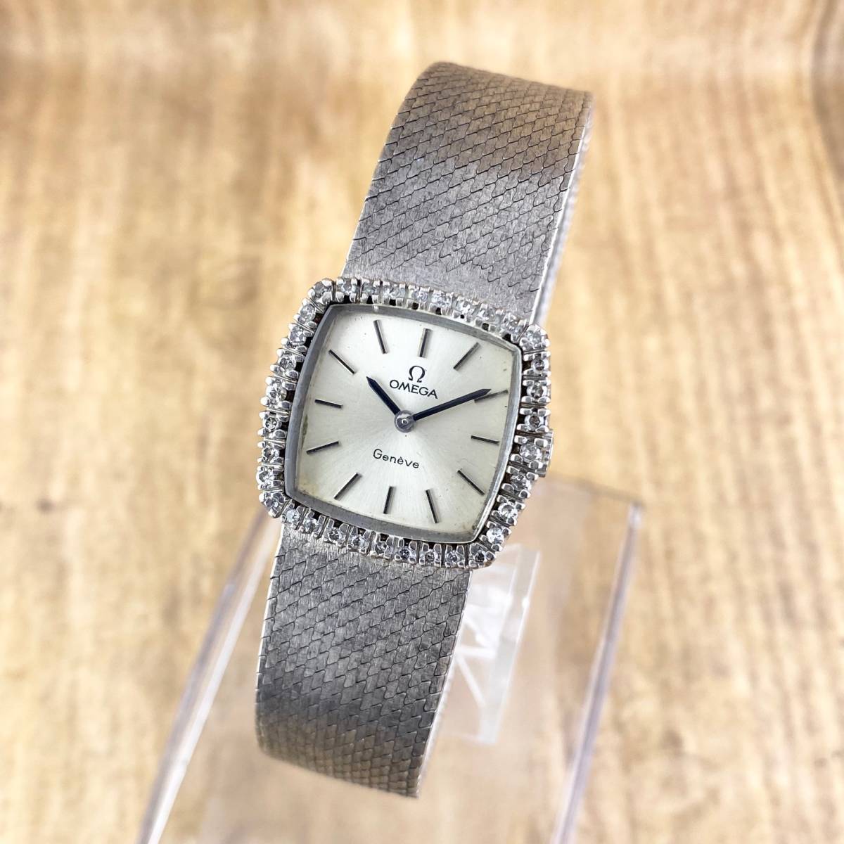 1円〜】OMEGA オメガ 腕時計 レディース 手巻き Geneve ジュネーブ K18  