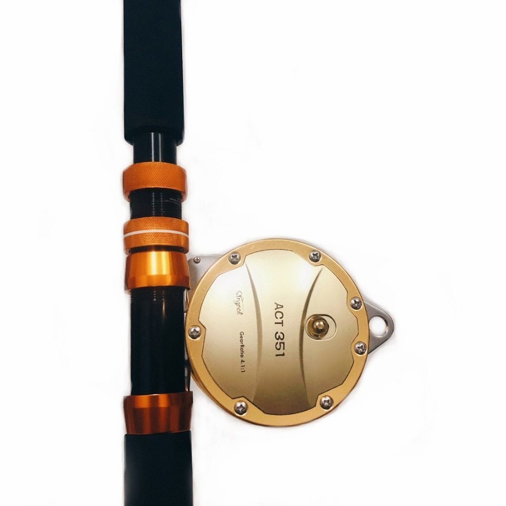 Sv-30 ハイエンド フルメタル ゴールド ベイトリール ACT351 ドラム