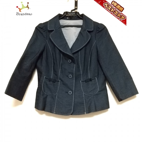 トゥービーシック TO BE CHIC サイズ42 L - ダークネイビー×白 